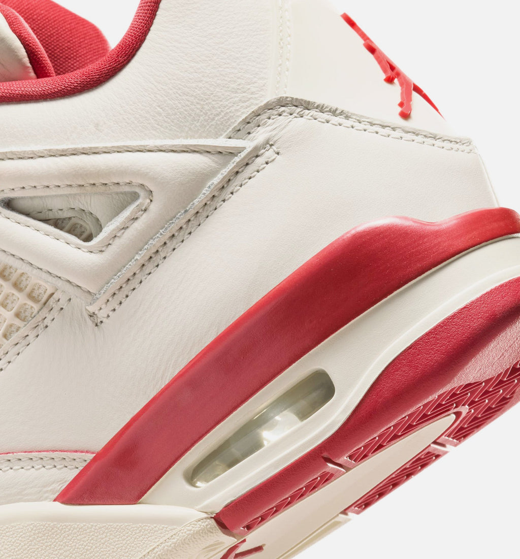 Air Jordan 4 Retro "Valentine's Day" Women's Shoe – Pale Ivory/Sierra Red/Tough Red