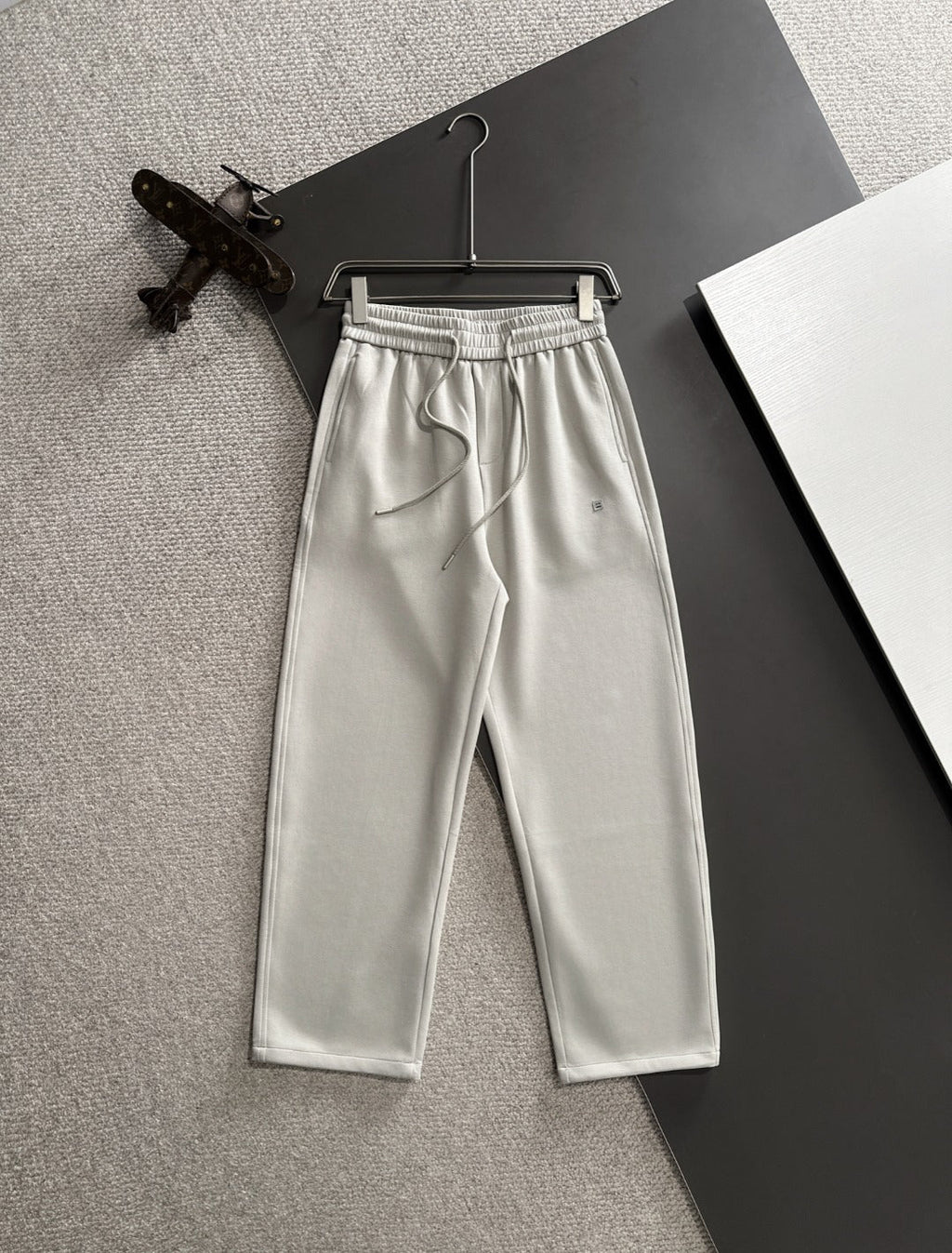 Acne Studios Drawstring Waist Straight‑Leg Sweatpants