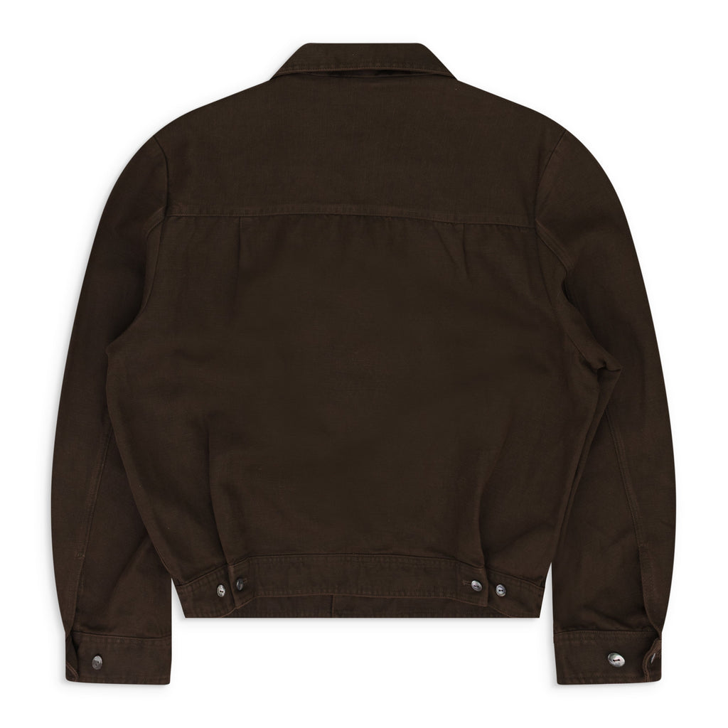 Brown Gabardine Shirt/Jacket