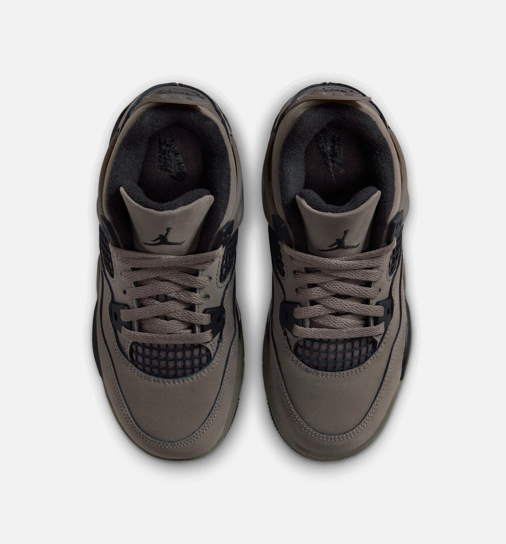 Air Jordan 4 Retro Cave Stone and Black – Preschool Lifestyle Shoe in Cave Stone/Black/Moon Particle