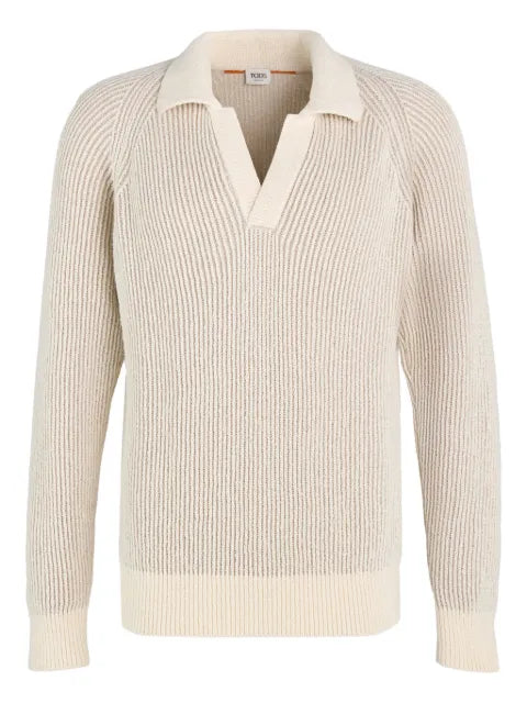 Tod's polo shirt in vanisé knit