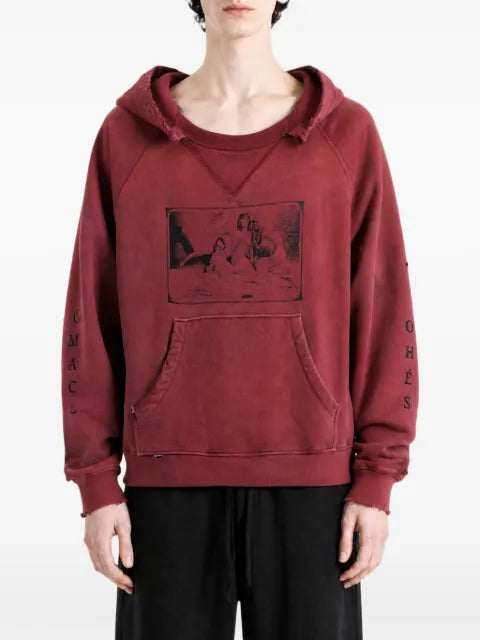 Enfants Riches Déprimés Oklahoma City Church graphic-print distressed hoodie