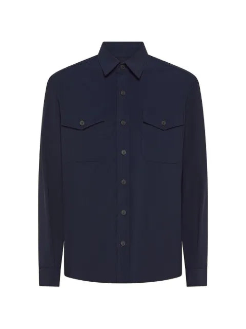 Cruna Osaka button-up shirt jacket