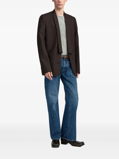 Maison Margiela minimal-collar blazer