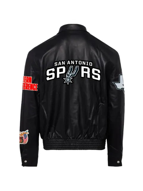 Jeff Hamilton San Antonio Spurs leather jacket