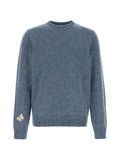 Valentino Garavani butterfly-embroidered crew-neck sweater