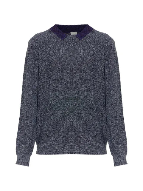 Paul Smith contrast-collar marl sweater