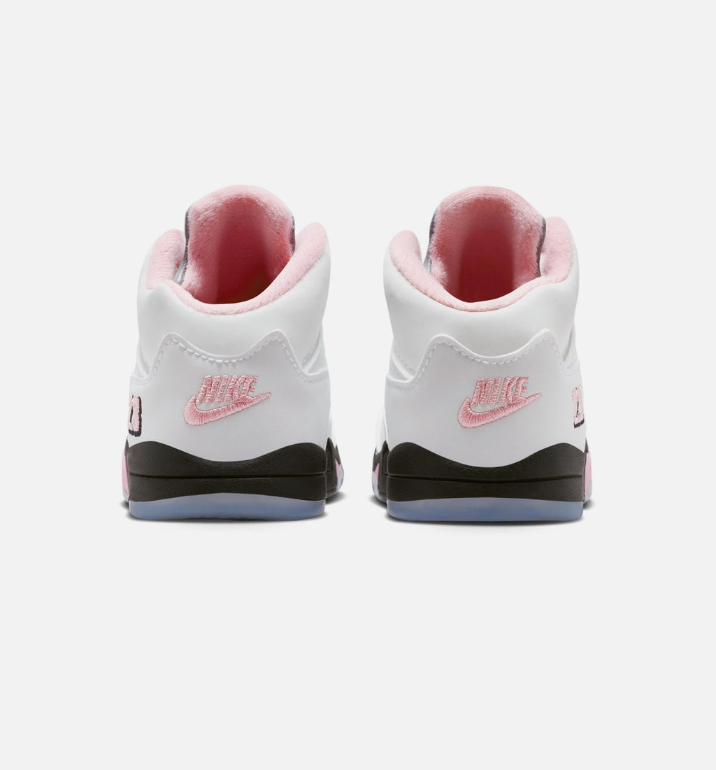 Air Jordan 5 Retro Medium Soft Pink | Infant/Toddler Lifestyle Shoe | White/Black/Soft Pink