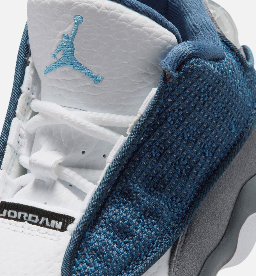 Air Jordan 13 Retro Navy And Flint Grey Infant & Toddler Lifestyle Shoes - Navy/University Blue/Flint Grey/White
