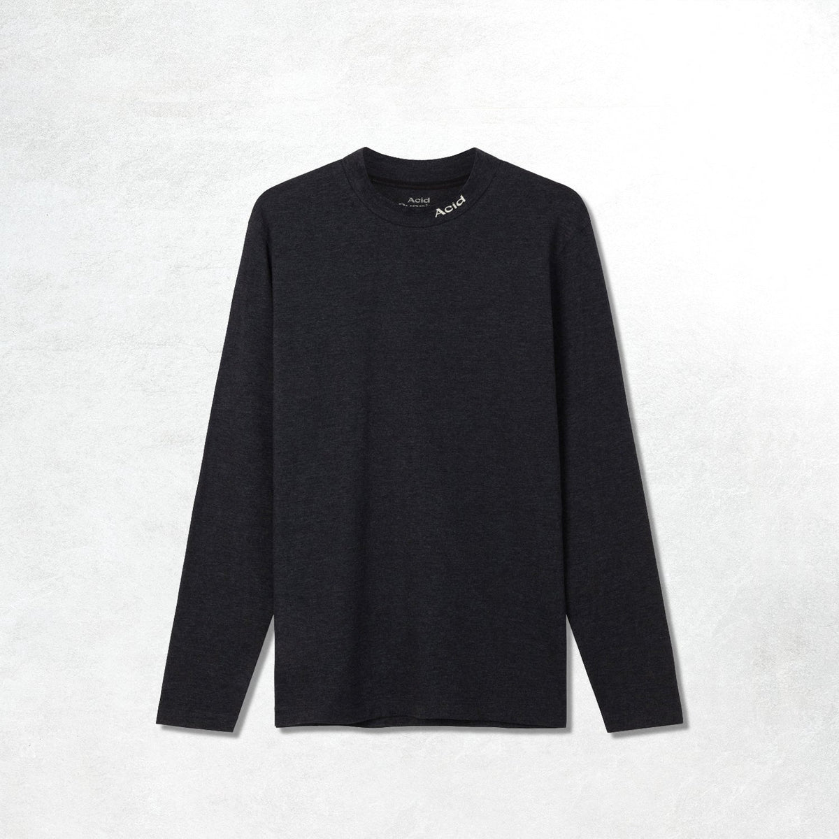 Acid Running Mock Neck T-Shirt: Vintage Black