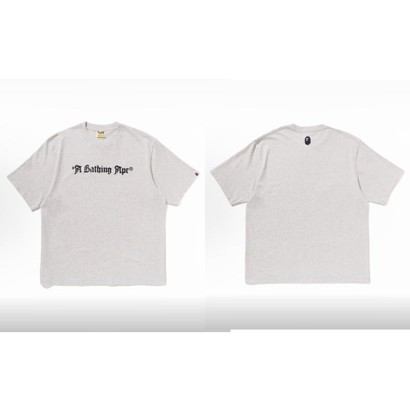 BAPE Ape Head Cartoon Print Loose Unisex Short Sleeve T-Shirt