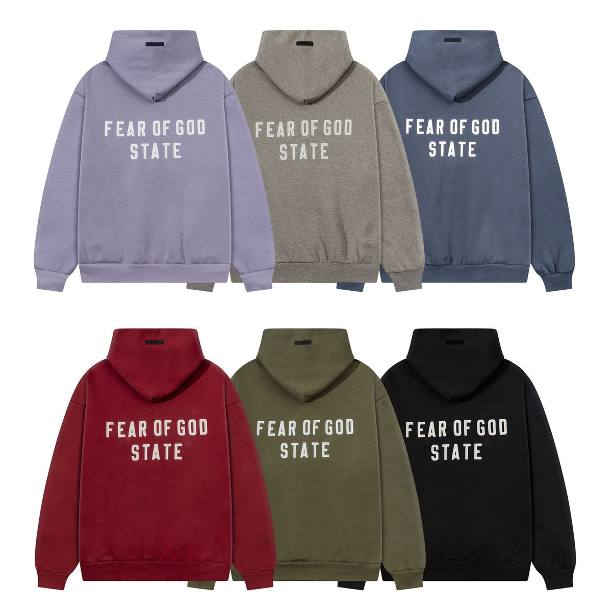 Fear Of God Essentials Emblem Letter Zip Up Hoodie Unisex