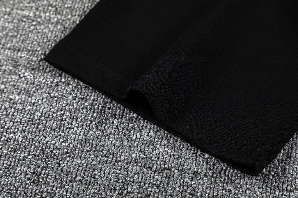 GUAPI Blue Graphic Black T-Shirt