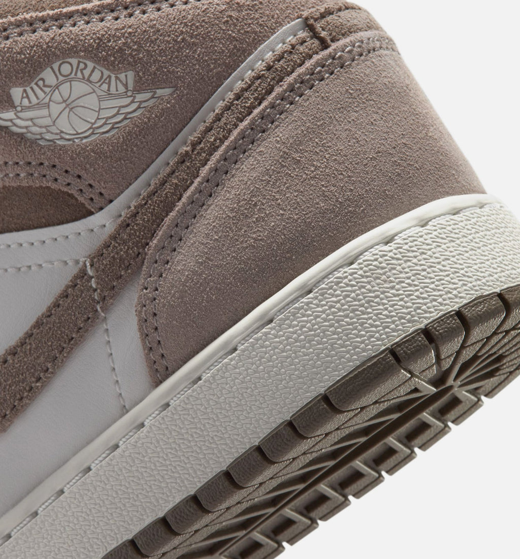 Air Jordan 1 Mid | Big Kids' Lifestyle Shoe | Enigma Stone/Olive Grey/Summit White