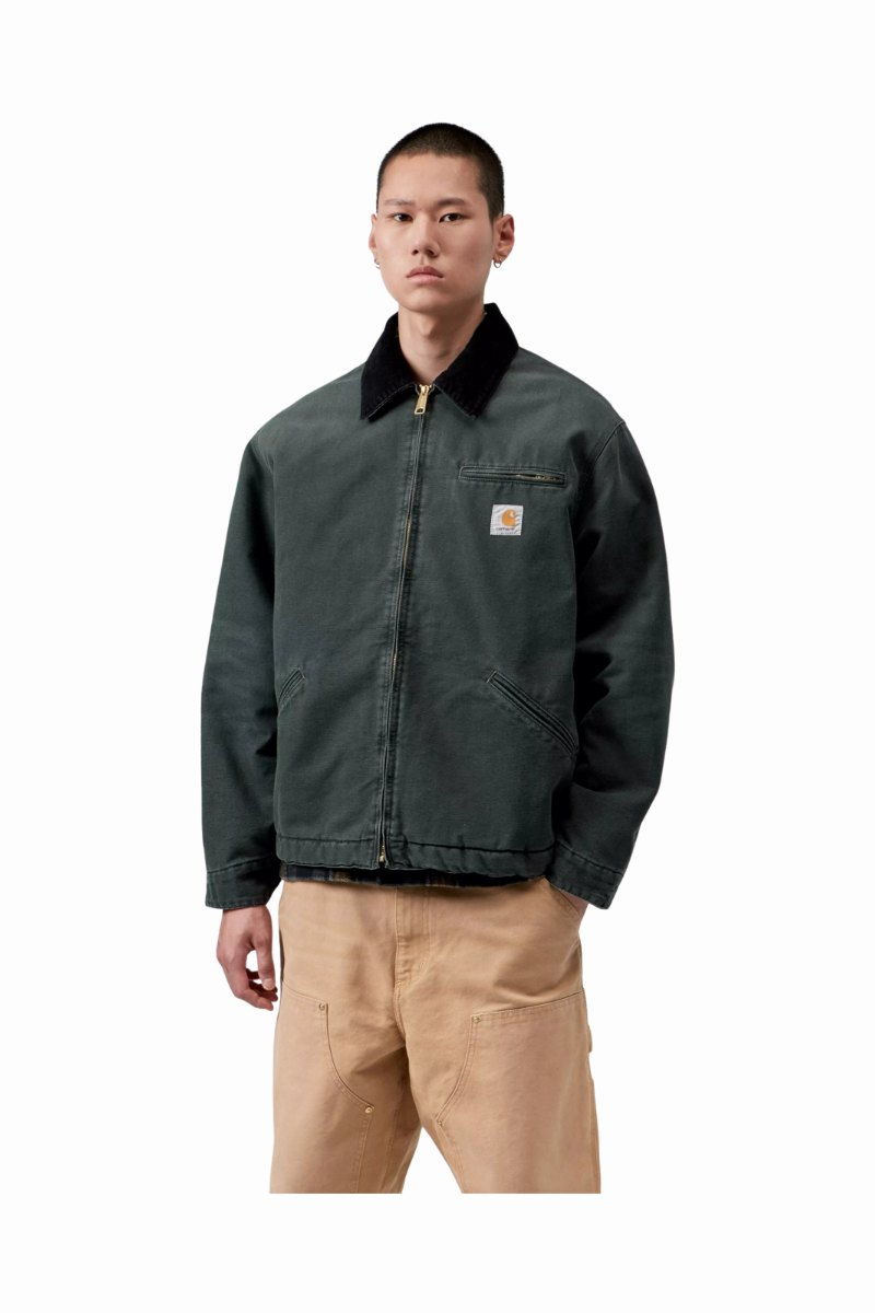 CARHARTT WIP OG DETROIT JACKET Raven / Black Stone Canvas
