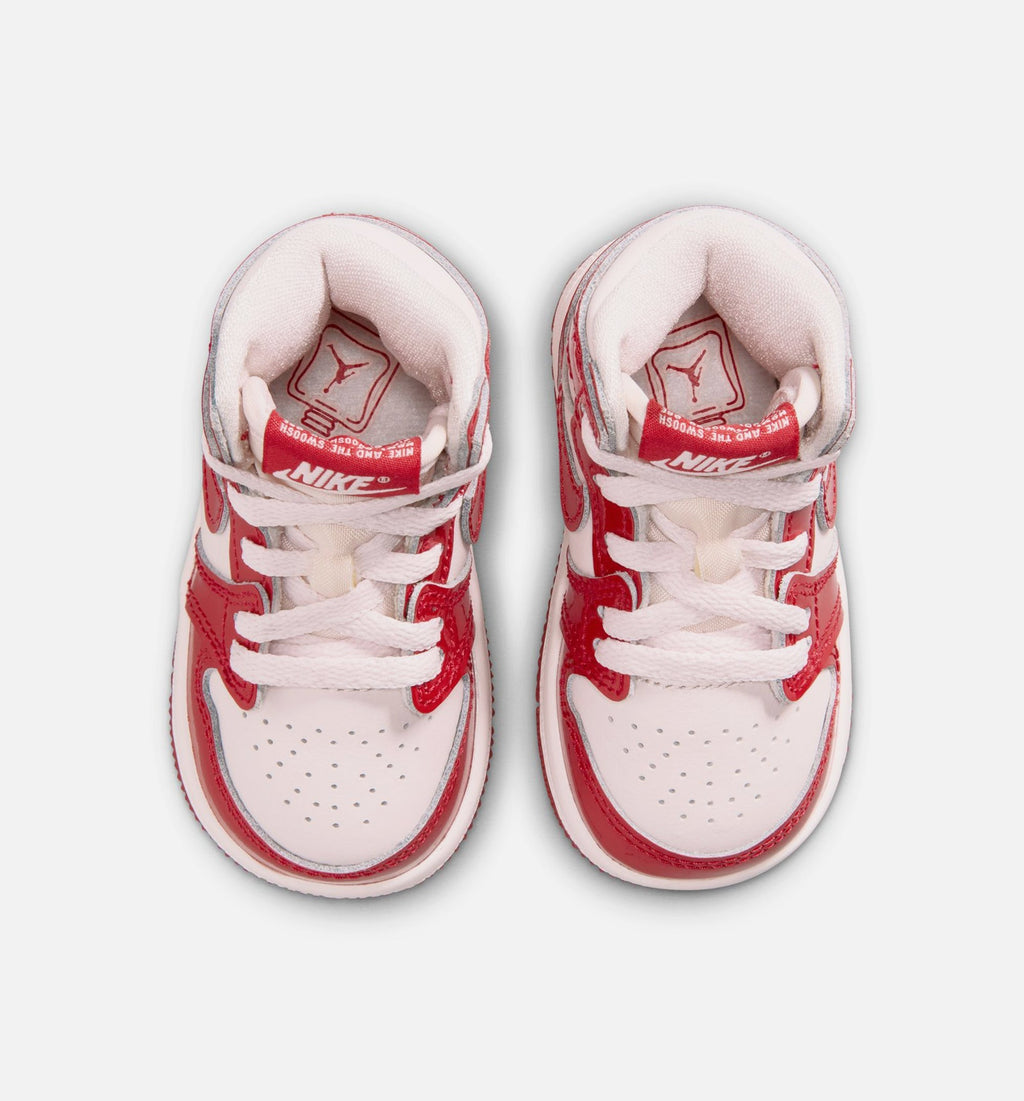 Air Jordan 1 Retro High OG Nails and Grails | Infant/Toddler Lifestyle Shoe | Varsity Red/Metallic Silver