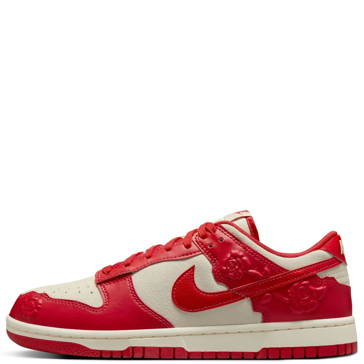 Women's Nike Dunk Low "Red Roses" Coconut Milk/Univer Red (HF1986 100)