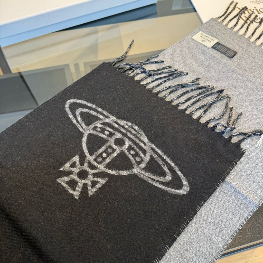 Vivienne Westwood Orb Fringed Scarf
