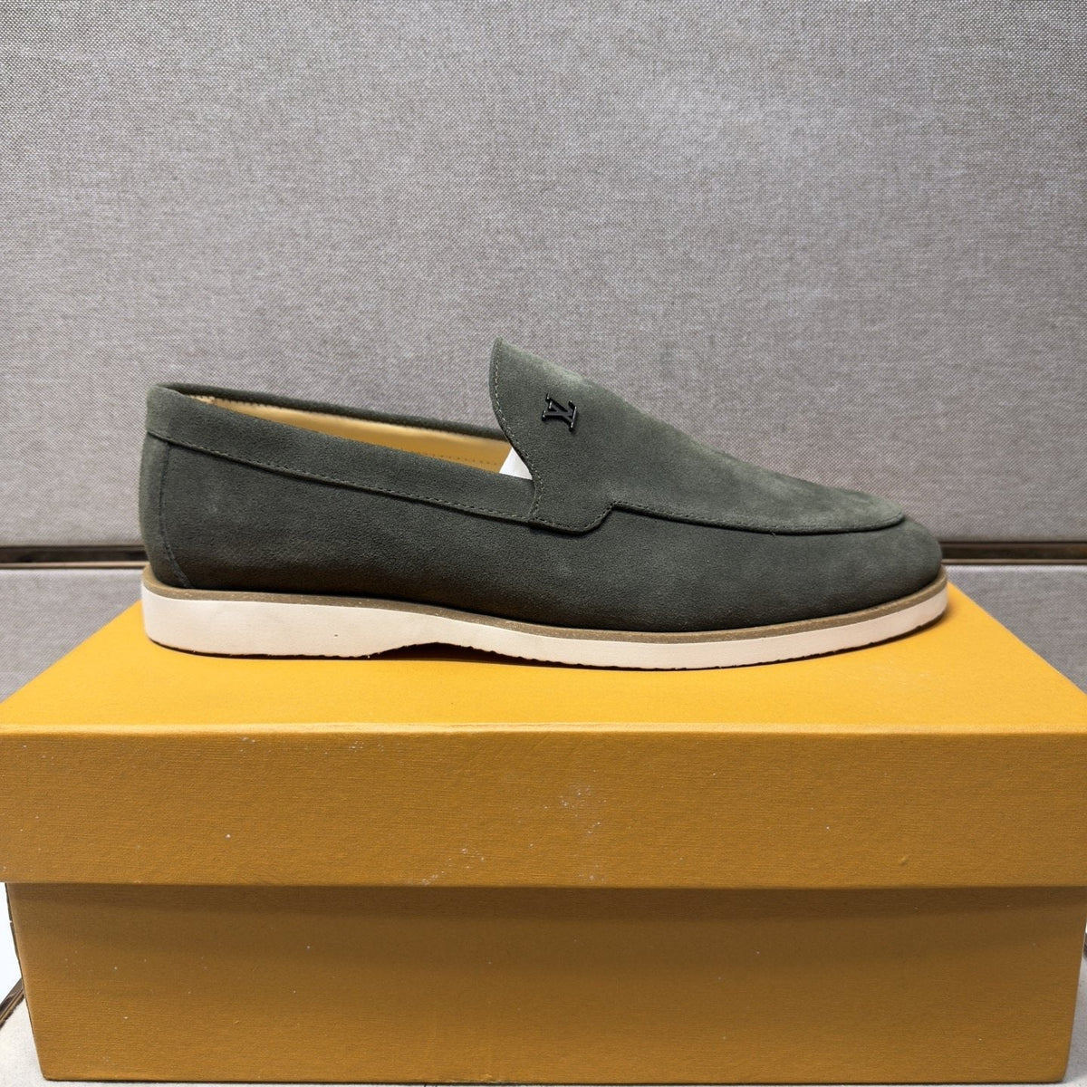 Louis Vuitton Men’s Textured Slip-On Loafers